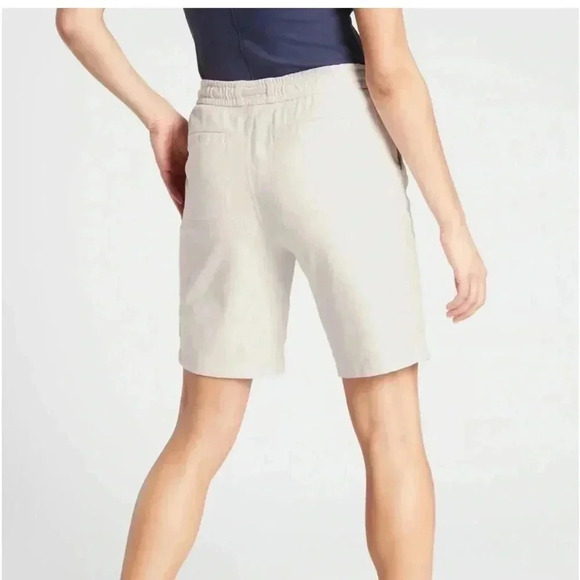 Athleta Women's Faralllon Bermuda Shorts Sz 26 563681 Birch Grey Cotton Spandex - Picture 10 of 12